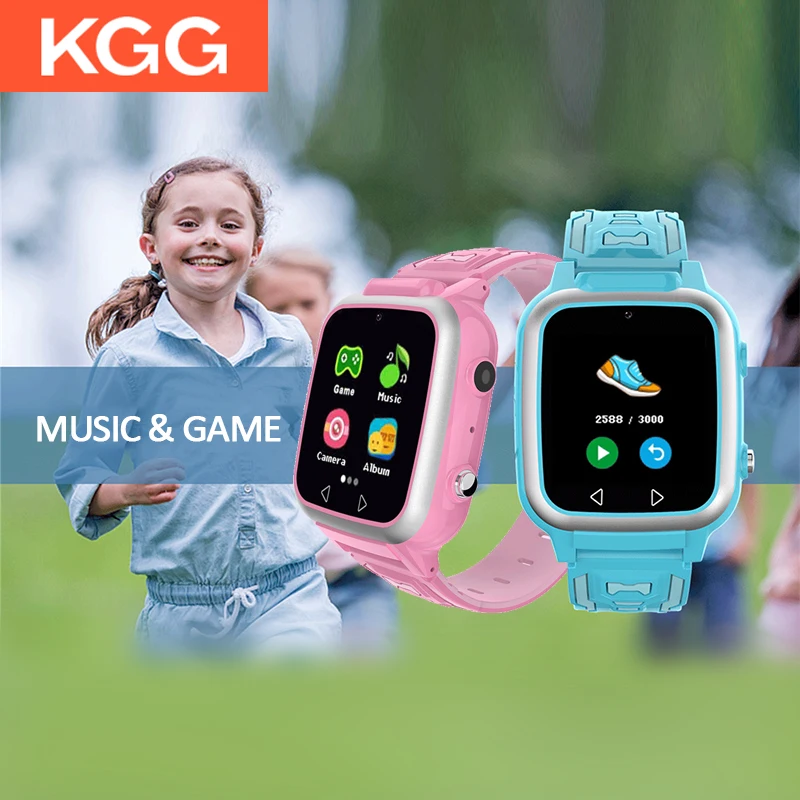 KGG משחק מוזיקה Smartwatch ילדים שעון חכם פדומטר מצלמה כפולה ילדים מוסיקת MP3 שעון חכם התינוק לצפות מתנה בנים בנות התמונה 0