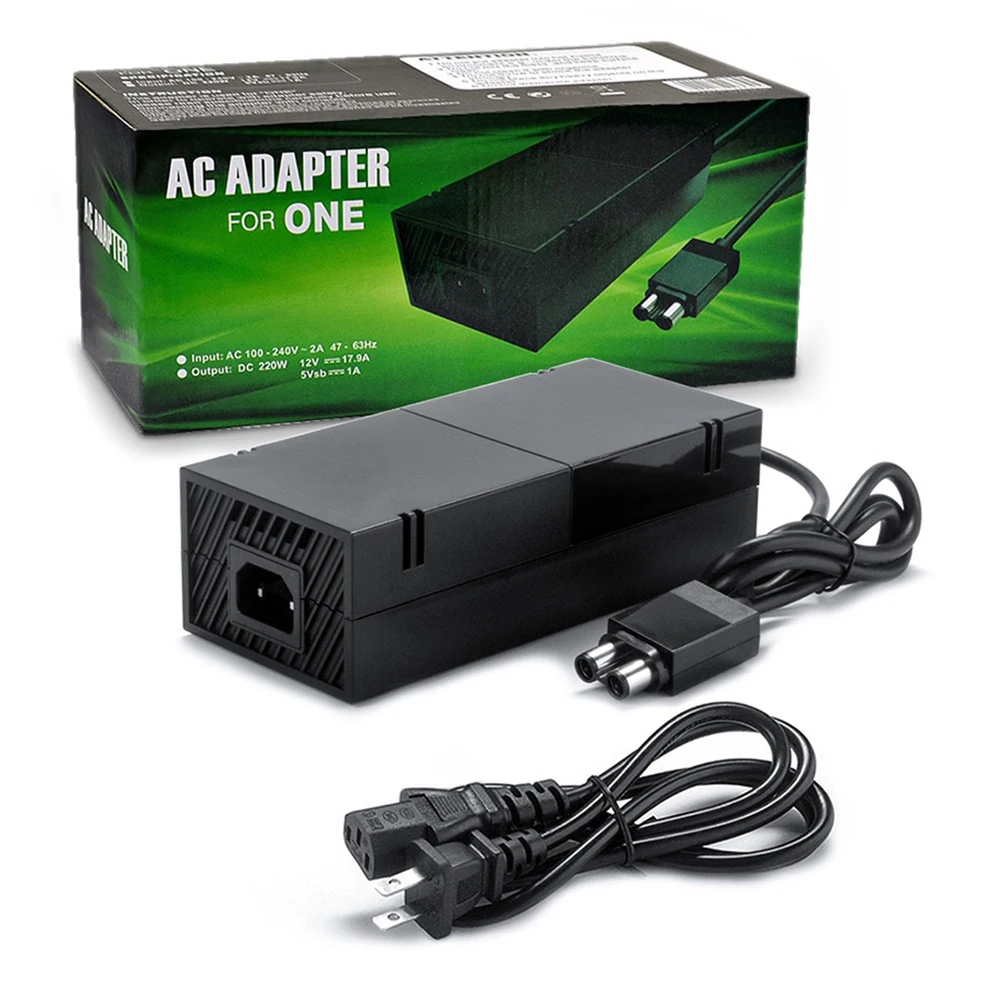 אספקת חשמל עבור קונסולת Xbox one מתאם AC עבור Xbox אחד מארח לבנים מטען מתאם חשמל עם כבל חשמל התמונה 0