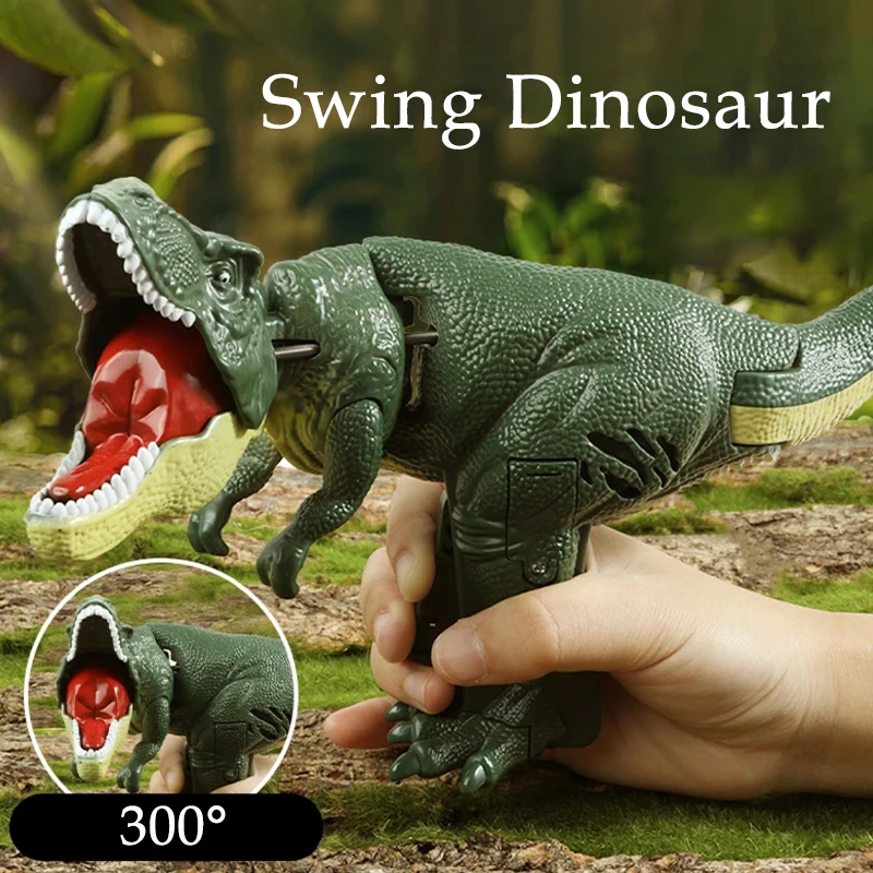 הנדנדה דינוזאור מתעצבן צעצועים מתנות Antistress דינוזאור טי-רקס המופעל ביד טלסקופי אביב להניף דינוזאור ילדים מתנות חג המולד התמונה 0