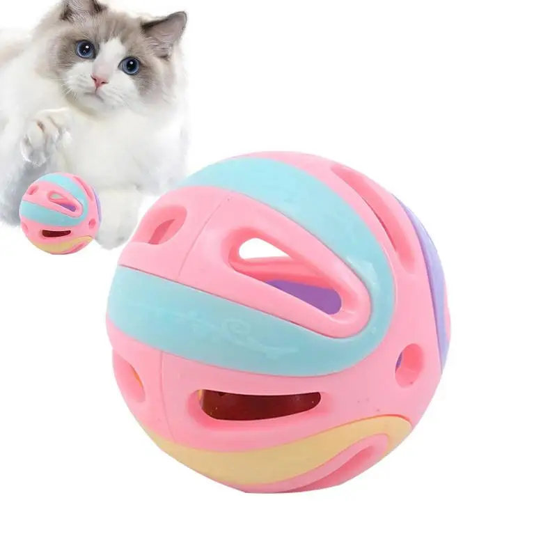 חתול בל כדור צעצוע ג 'ינגל צעצוע לחתולים חלול חתול ג' ינגל הביצים אינטראקטיבי לחתול צעצועים חתלתול רודף צעצועים חתול רעשן כדור קטן התמונה 0