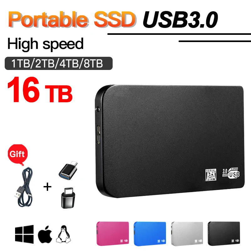 מקורי 1TB SSD נייד USB 3.0 ממשק במהירות גבוהה נייד Solid State Drive 2TB כונן קשיח חיצוני למחשב שולחן העבודה של Mac התמונה 0