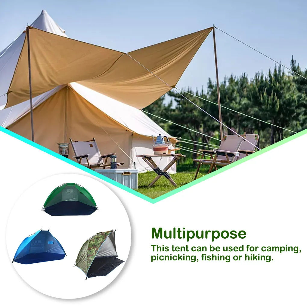 החוף אוהל השמש מקלט חיצוני ספורט שמשיה אוהל לדיג פיקניק בפארק UV-מגן התיירות האולטרה סוכך אוהל התמונה 1