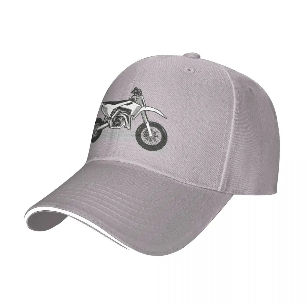 מוטוקרוס // גוני אפור, שחור ולבן אופנועים כובע בייסבול כובע snapback כובע mens כובעים לנשים התמונה 1