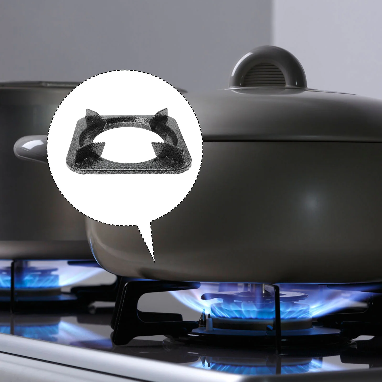 מבער ווק תמיכה הטבעת תנור מטבח סוגר עמיד ברזל אביזר בעל התנור אביזרים התמונה 2