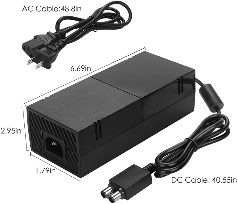 אספקת חשמל עבור קונסולת Xbox one מתאם AC עבור Xbox אחד מארח לבנים מטען מתאם חשמל עם כבל חשמל התמונה 4