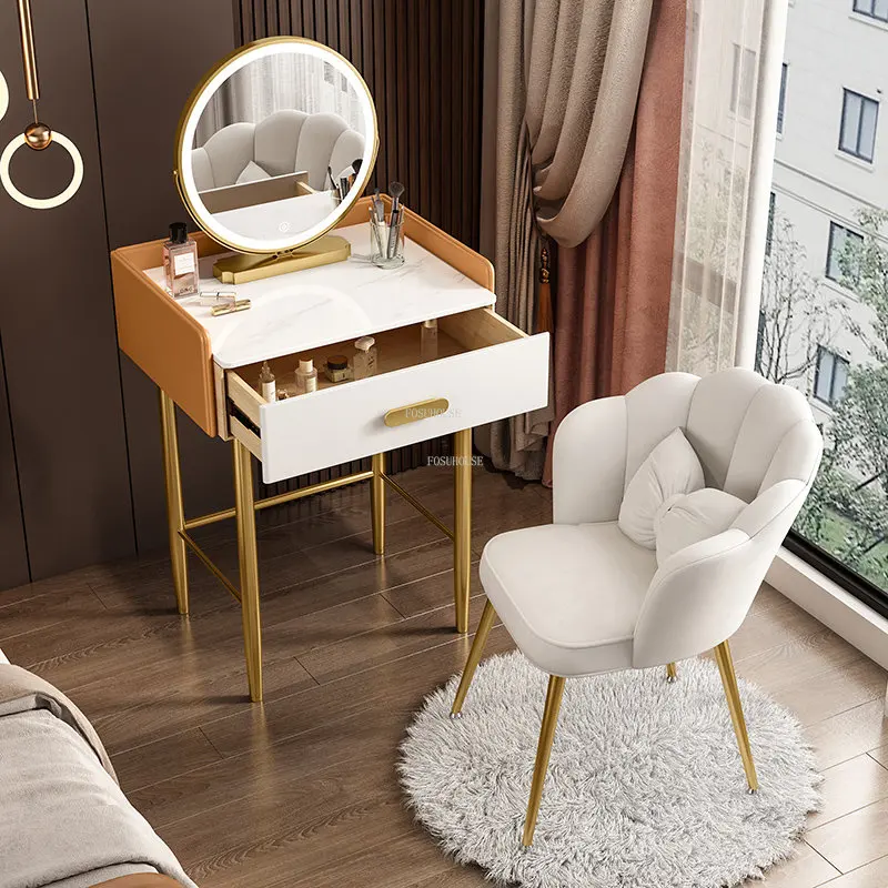 נורדי אולטרה צר שידות פשוט ריהוט חדר שינה מודרני דירה קטנה שולחן איפור יוקרה לוקר יצירתי E התמונה 4