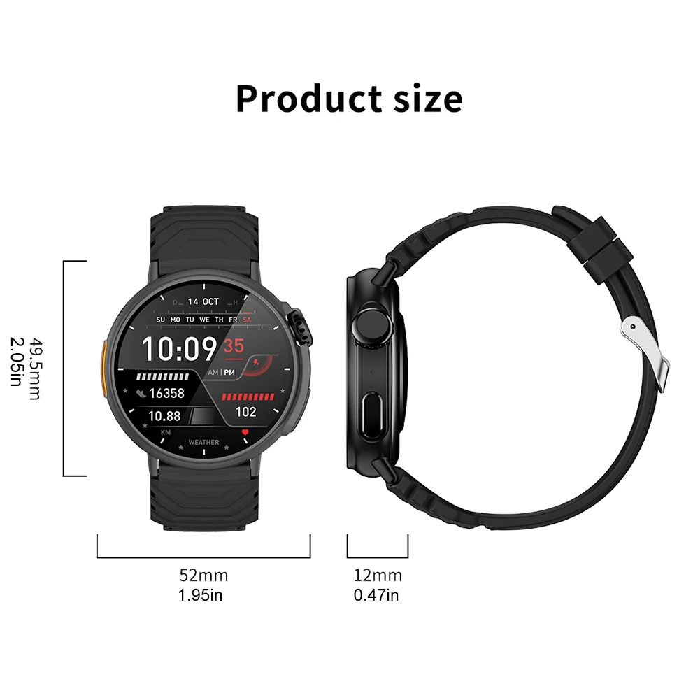 GT88 כושר גשש Smartwatch עמיד למים מד צעדים, לישון צג השעון 123 ספורט מצבי Bluetooth תואם קורא לגברים נשים התמונה 5