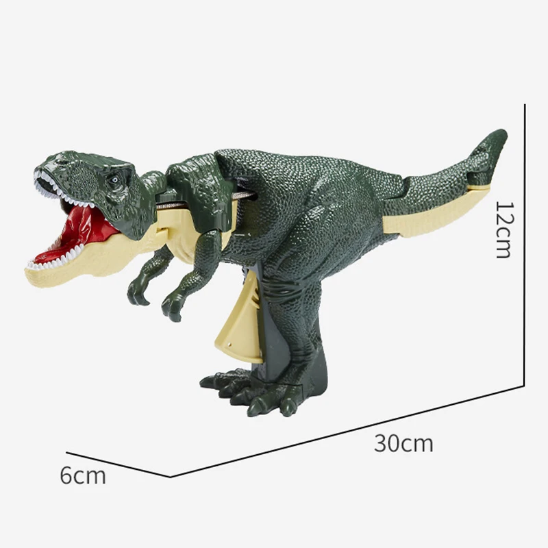הנדנדה דינוזאור מתעצבן צעצועים מתנות Antistress דינוזאור טי-רקס המופעל ביד טלסקופי אביב להניף דינוזאור ילדים מתנות חג המולד התמונה 5