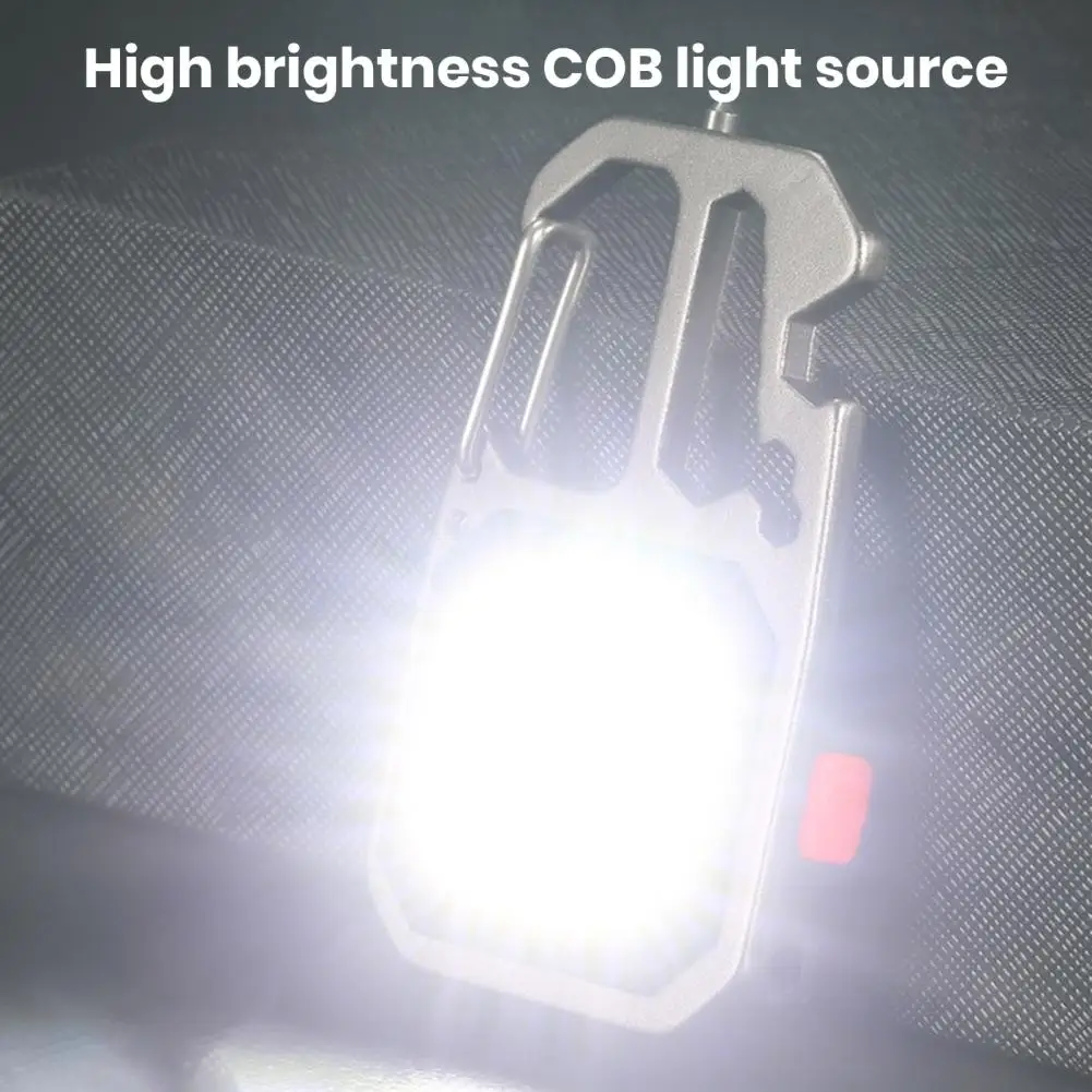 פנס LED סופר מבריק נטענת בשימוש נרחב מחזיק מפתחות פנס קמפינג ציוד התמונה 5